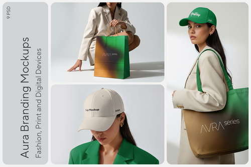 Fashion Branding Mockups / Aura Series