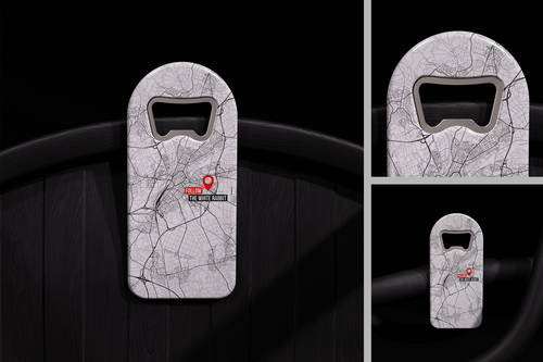 Branded Plastic Bottle Opener Mockup