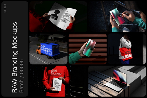 Raw Branding Mockups / Batch 00005