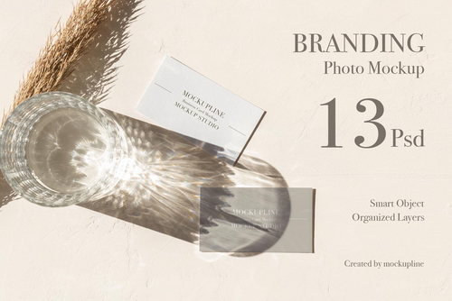 Branding Invitation Card & A5 Mockup