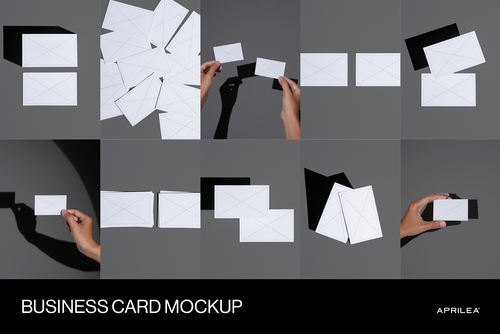 10 Business Card Mockups Bundle