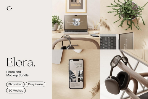 Elora - Minimal Office Photo & Mockup