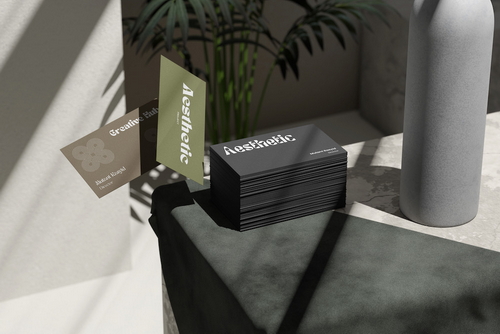 Elegant Business Card Mockup PSD