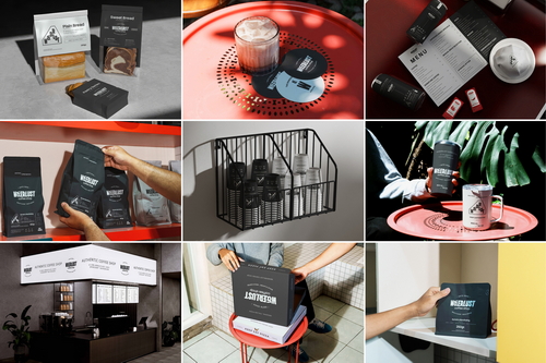 Coffee Shop, Bakery, Pizza Store Mockups