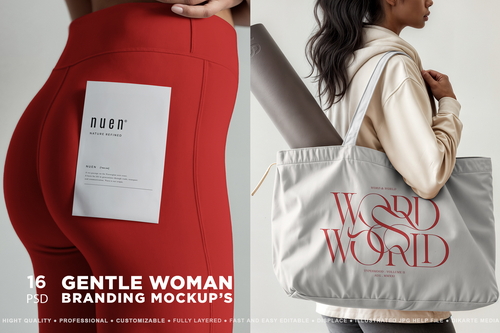Gentle Woman Branding Mockups