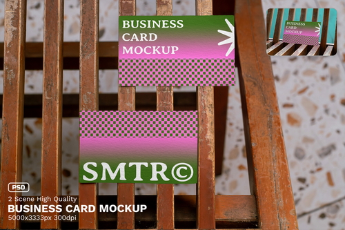 Business Card Mockup / Urban Realistic Scene Series - VOL