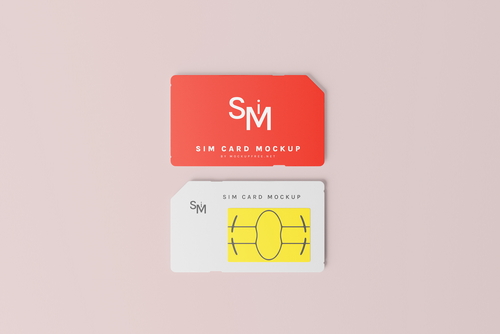 Mobile SIM Card Mockups