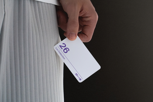 Vintage Handheld Business Card Mockup &mdash; LUX-26