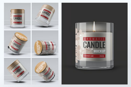 Aromatic Candle Mock-Up