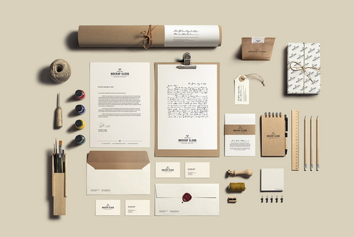 Art & Craft Stationery Branding Mockup
