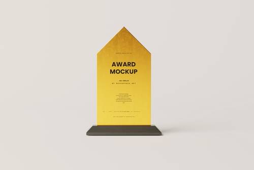 Goden Metal Award Mockups