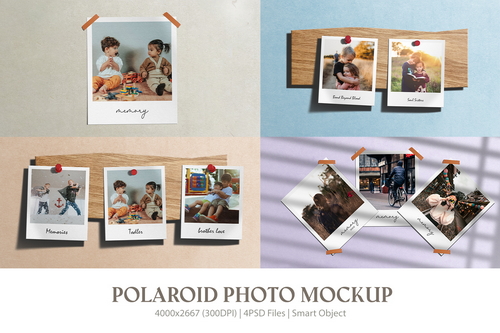 Polaroid Photo Mockup