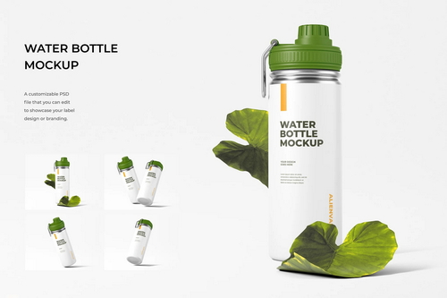 Water Bottle Mockup