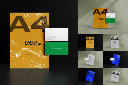 A4 Paper / Stationery Mockups