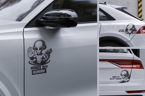 Car Sticker Mockup