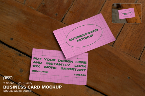 Business Card Mockup / Urban Realistic Scene Series - VOL