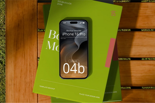 iPhone & Book Mockup