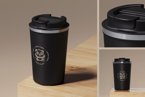 Reusable Cup with Lid Mockup