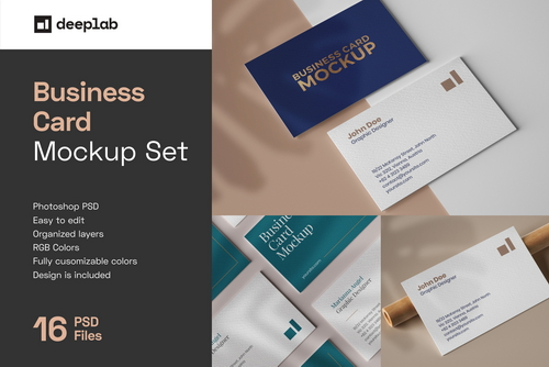 Business Card Mockup Set