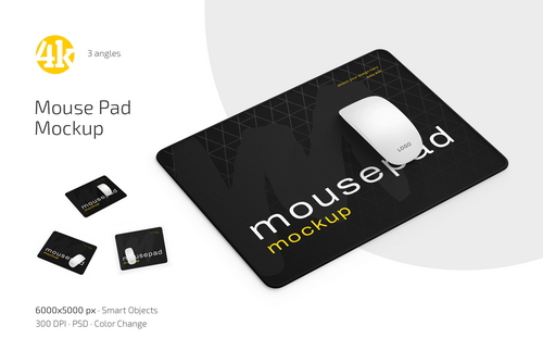 Mouse Pad Mockup Set
