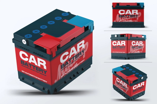 Car Battery Mock-Up