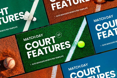 Elite Sports Mockup Collection &mdash; PSD