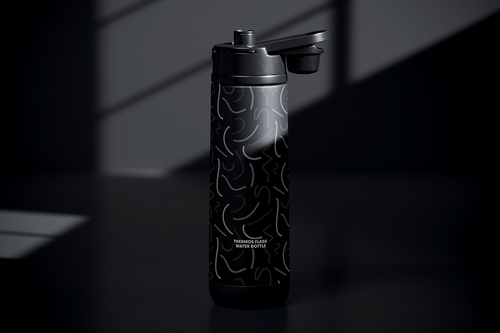 Thermos Flask Water Bottle Mockup