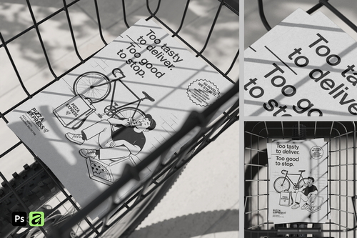 Bicycle Basket Flyer Mockup