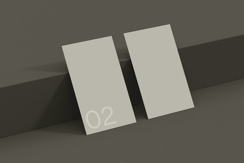 Business Card 02 Standard Mockup Business Card 02 Standard Mockup