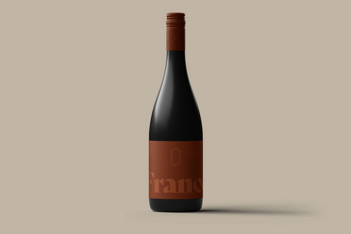 Wine Bottle 01 Standard Mockup Wine Bottle 01 Standard Mockup