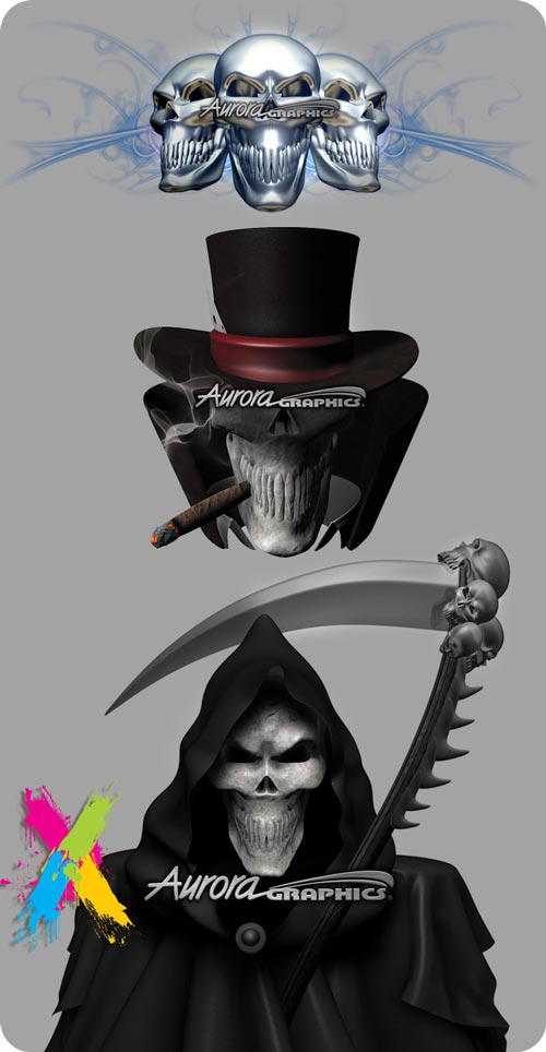 Aurora Graphics - Digital Skullz