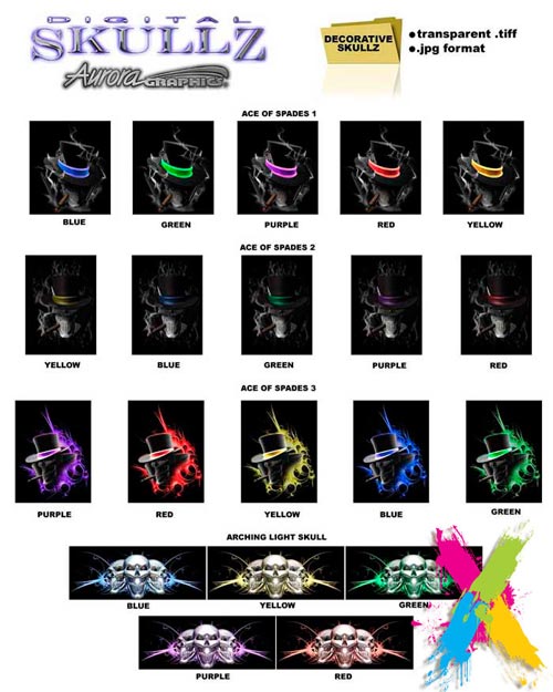Aurora Graphics - Digital Skullz