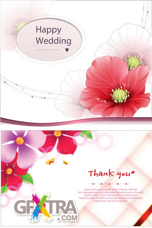 Asadal - Happy Wedding & Thank You Design Templates