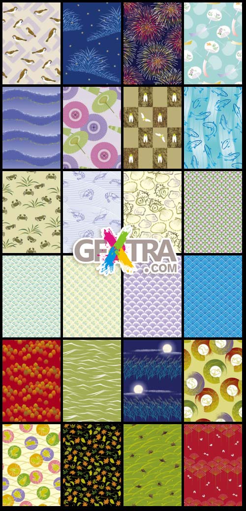 SoftEgg - DesignPower Wagara 3 Vector Patterns 100xEPS