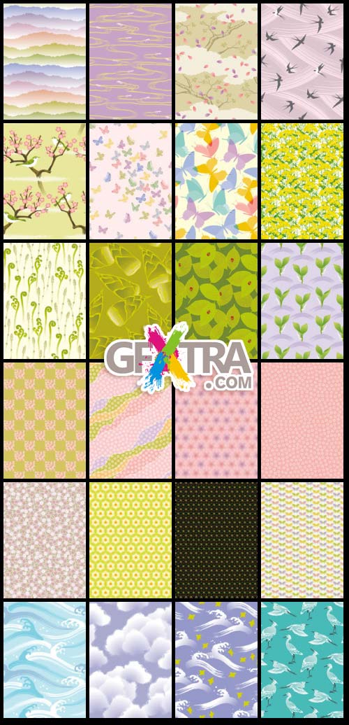 SoftEgg - DesignPower Wagara 3 Vector Patterns 100xEPS