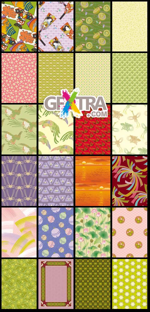 SoftEgg - DesignPower Wagara 3 Vector Patterns 100xEPS