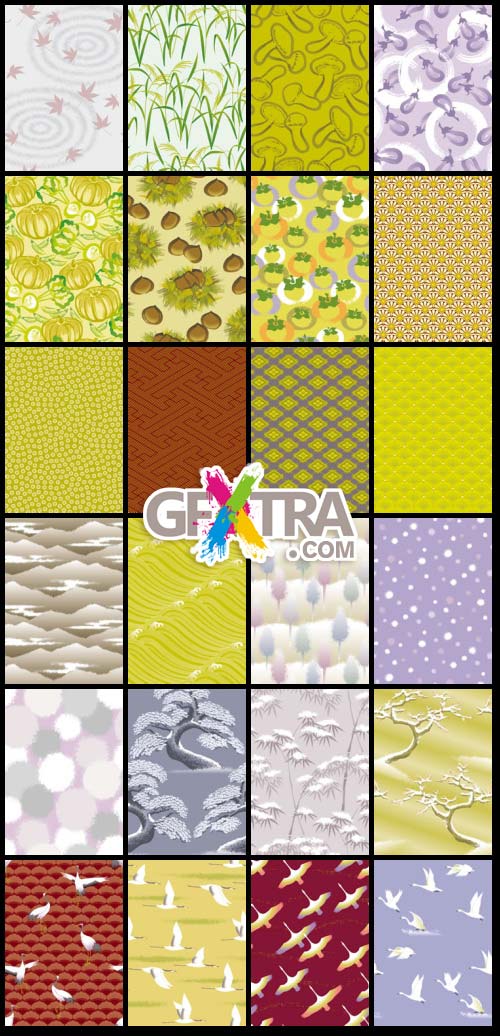 SoftEgg - DesignPower Wagara 3 Vector Patterns 100xEPS