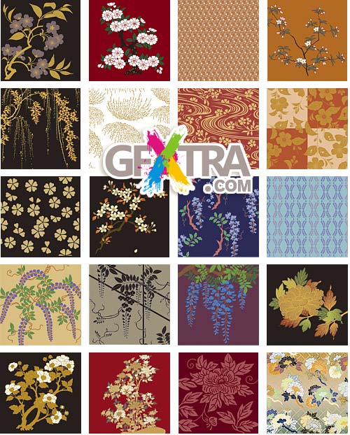 Japanese Traditional Pattern Collection 300xAI
