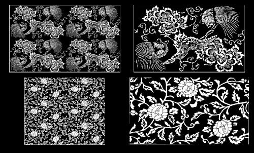 Hana Emaki - Historical Fabric Scans &amp; Their Vector Patterns 50xAI
