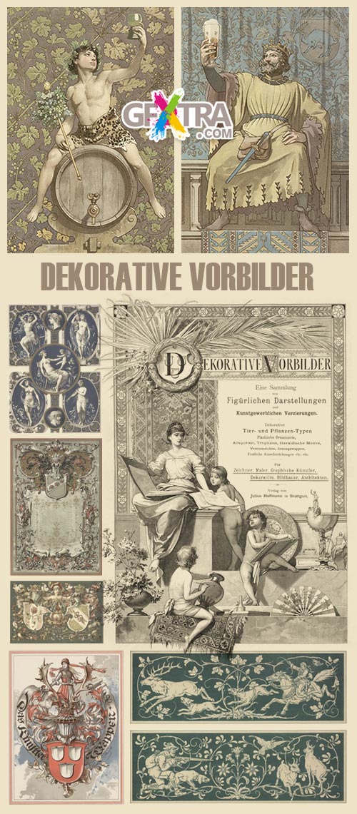 Dekorative Worbilder 1894 German