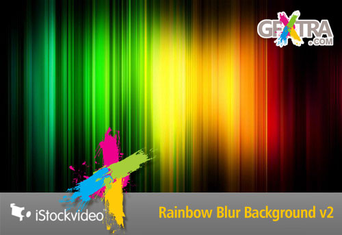 iStockVideo - Rainbow Blur Background v2 Loop HD1080