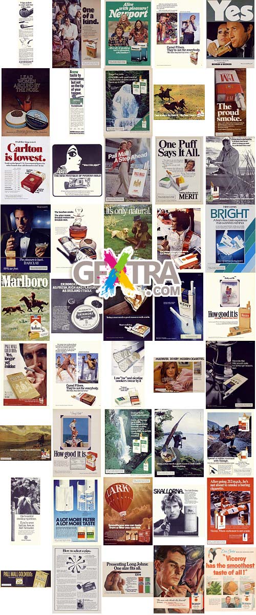 Tobacco Themed Magazine Advertising History 500xJPGs