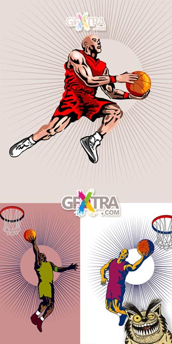 Basketball Illustrations 7xJPGs