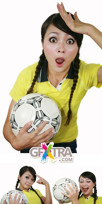 Girl with football ballhero 3xJPG images