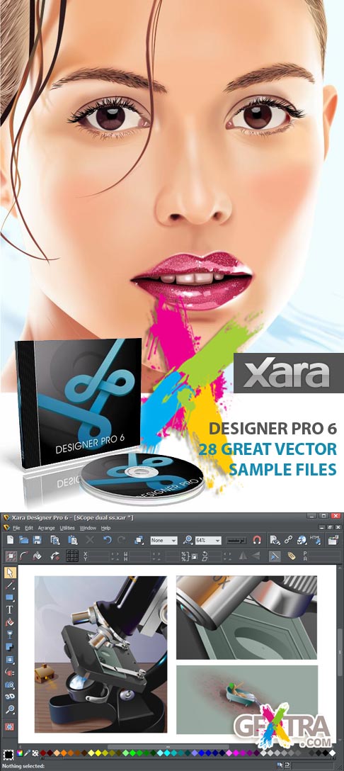 Xara Designer Pro 6 Xtreme and Templates with 28 Vector Sample Files