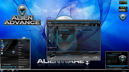 Theme for Windows 7 - Alien Advance 7