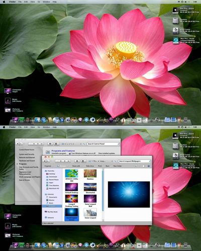 Theme for Windows 7 - Snow Leopard Updated 23.08.2010