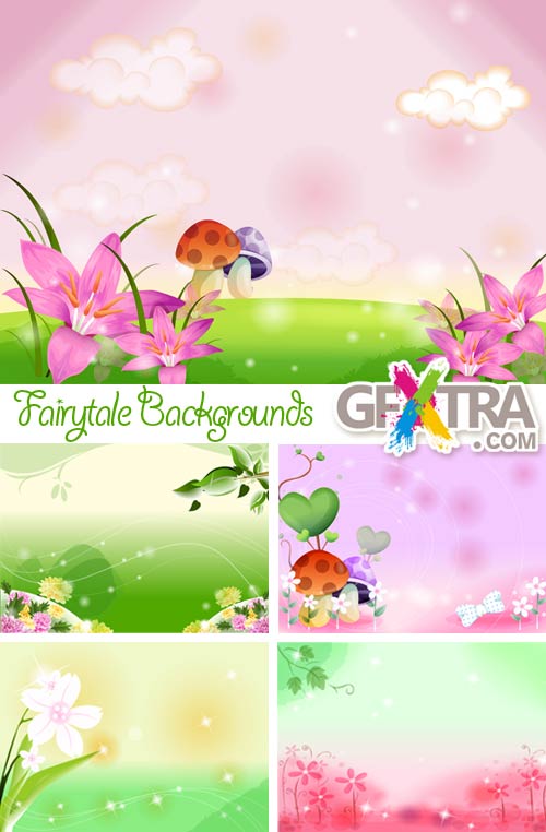 Fairytale Backgrounds 6xPSD