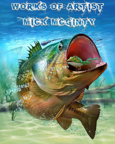 Works of artist Mick Mcginty