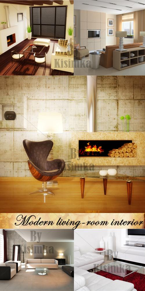 Stock Photo: Modern Living-room Interior 5xJPGs